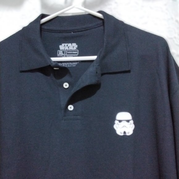 Star Wars man collar Tshirt Size XL Black 100% Cotton Short Sleeves *001 - Picture 3 of 8